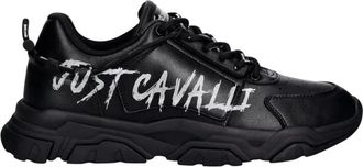 Just Cavalli Sneakers - Heren - Sneakers - Zwart - 40 EU - Leer - Schoenen
