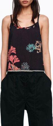Bimba & Lola Wrinkled Tank Top in Tortuga Black at Nordstrom, Size Medium Eu