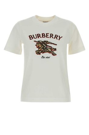 Burberry White Crew Neck T-Shirt