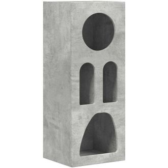 vidaXL Aparador Gris Concreto 40 X 35 X 100.5 Cm Madera De Ingenier&iacute;a Vidaxl