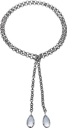Rachel Reinhardt Jewelry 14K Plated Clear Quartz Necklace