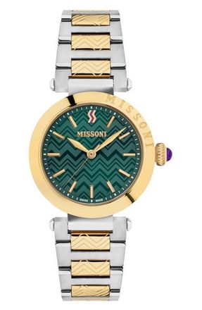 Missoni Atelier Bracelet Watch, 35mm in Two Tone at Nordstrom