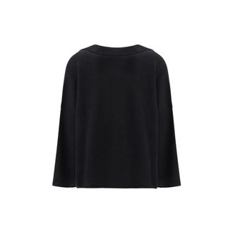 Alanui Womens Black Cashmere Sweatshirt Clothing