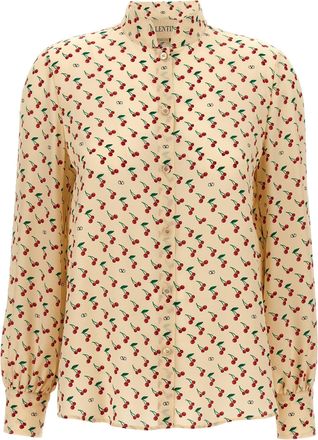 Valentino Garavani Cherryfic Camicie Beige-Donna