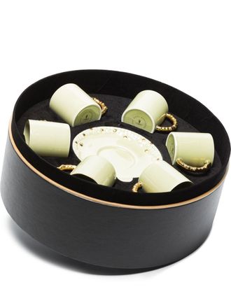 L'OBJET x Haas Brothers zes kopjes en schotels - Groen