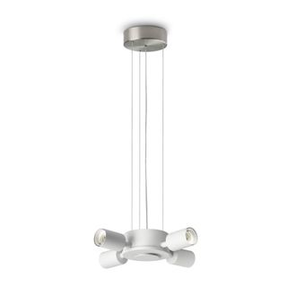 Netlighting Set Up Multi Arm Pendant Ceiling Light Nickel 4x E27 in Grey