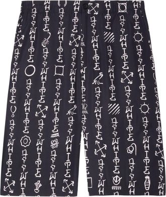 Off-white Type Ao bermuda shorts - men - Viscose - 46 - Black