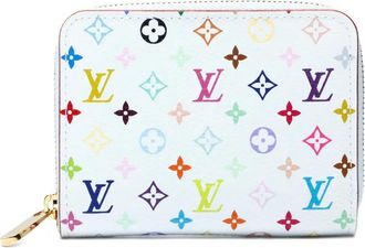 Louis Vuitton x Takashi Murakami 2013 Portafoglio con zip Louis Vuitton - Bianco