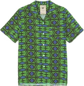 OAS Short Sleeve Shirt - Heren - Korte mouwen Overhemden - Veelkleurig - S - Overhemden