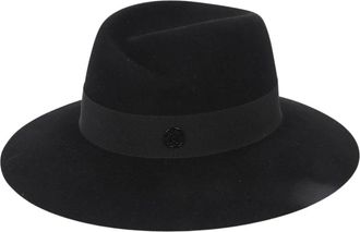 Maison Michel Virginie Vilten Hoed - Dames - Hoeden - Zwart - S - Accessoires