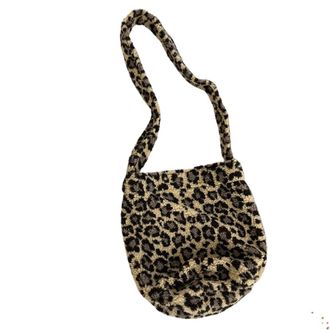 Generic Autumn and winter shoulder bag womens plush casual large-capacity crossbody bag(01,27 * 30cm)