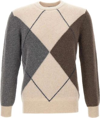 KANGRA Truien & Vesten, Heren, Veelkleurig, M, Wol, Round-neck Truien