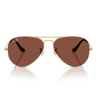 Ray-Ban Sunglasses Rb3025 001/C5 Aviator Gold Arista/Red Unisex