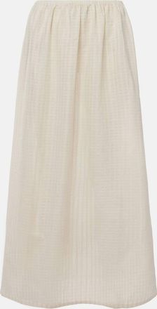 Asceno Gonna lunga Rafaela in cotone e lino