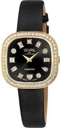 Gevril Group Infinita Diamond Black Dial Ladies Watch 17227
