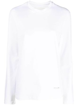 Jil Sander long-sleeve cotton T-shirt - women - Cotton - S - White