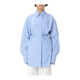 Sportmax Dames, Blouses & Shirts, Blauw, Maat: XS