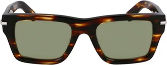 Ferragamo SF2033S216 Square Full Rim Sunglasses - Brown