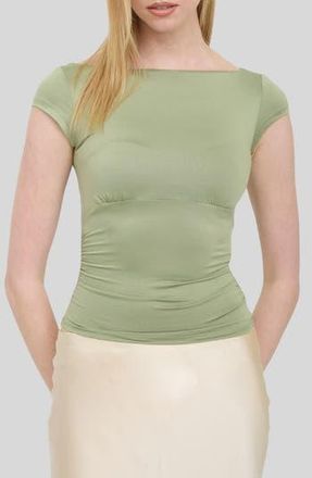 Blu Pepper Boat Neck Top in Olive at Nordstrom Rack, Size Medium