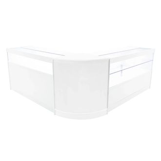 MonsterShop Adonis LED Shop Counter Set B1500, C1500 & CM60 - White