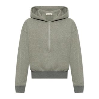 Fear of God Zip-throughs, female, Gray, Size: XS Signature Classic Half Zip Hoodie