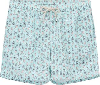 MC2 Saint Barth Lighting Zwemshorts - Heren - Strandmode - Blauw - 2XL - Polyester - Badmode