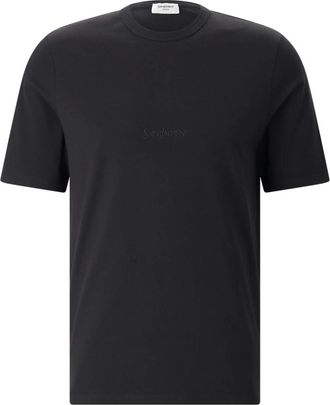 Saint Laurent T-Shirts, male, Black, Size: 2XL T-Shirt