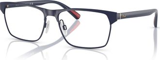 Polo Ralph Lauren 55mm Rectangle optical glasses in Blue at Nordstrom