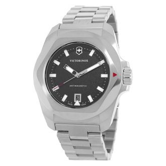 Victorinox by Swiss Army I.N.O.X. Quartz Black Dial Mens Watch 242030