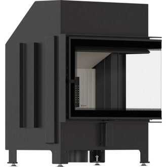 Kratki Kamineinsatz KRATKI ZIBI ECO 9,9 kW &Oslash; 180 Eck rechts, selbstschlie&szlig;ende T&uuml;r