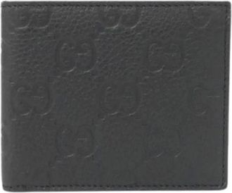 Gucci Pre-owned Wallets, male, Black, Size: ONE SIZE Pre-owned Vintage Leather Wallet