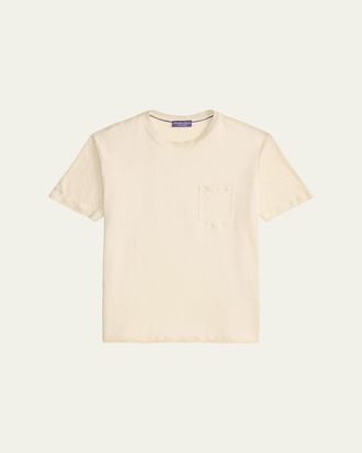 Ralph Lauren Purple Label Linen Jersey Pocket T-Shirt