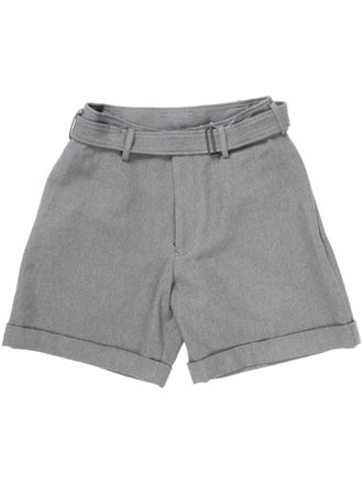 Yohji Yamamoto belted shorts - Grey