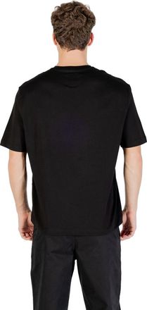 A|X Armani Exchange Logo-Print Cotton T-Shirt - Black