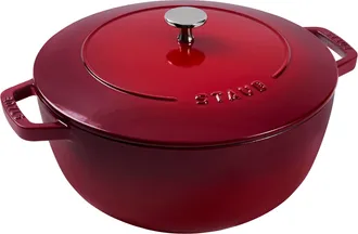 Staub Cast Iron Essential French Oven, Dutch Oven, 5-quart, serves 5-6, Made in France