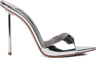 Le Silla 80 mm Bella metallic sandalen - Zilver
