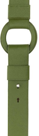 Prada Mens Pistachio Green Leather Shoulder Strap Felce Vitello Extra-Accessori