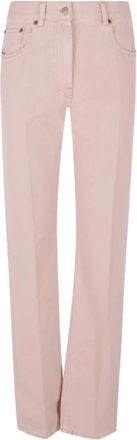 Valentino Pressed-Crease Jeans - Dames - Regular Fit Jeans - Roze - W28 - Katoen - Jeans