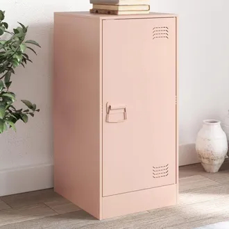 vidaXL Aparador De Acero Rosa 34,5x39x73 Cm Vidaxl