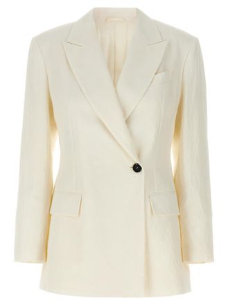 Brunello Cucinelli White Double-breasted blazer