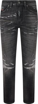 Diesel Thommer-T Jogg Jeans - Heren - Slim Fit Jeans - Zwart - W26 - Katoen - Jeans