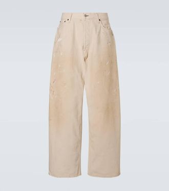 Acne Studios Jeans anchos 2023 con efecto desgastado