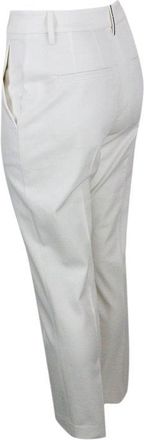 Brunello Cucinelli Tailored Slim Trousers - Off White