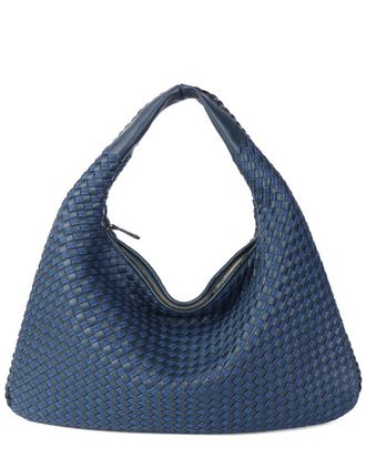 Tiffany & Fred Leather & Denim Tote