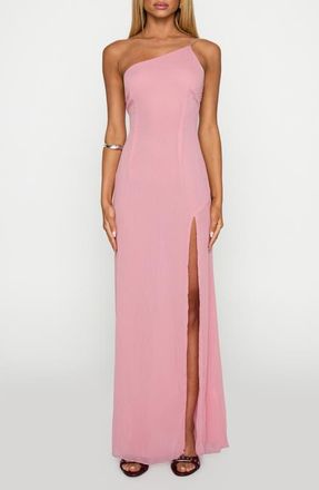 Princess Polly Kiss of Life Chiffon Gown in Pink at Nordstrom, Size 10