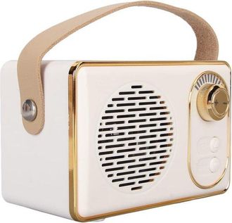 OEM Altavoz Bluetooth Retro, Altavoz Vintage Con Un Encantador Estilo Antiguo, Bluetooth 5.0, Entrada Aux, Compatible Con Unidades Usb, Viajes