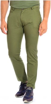 La Martina Rechte Pijp Broek - Heren - Chinos - Groen - W34 - Katoen - Broeken