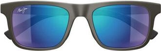 Maui Jim Moaka 52mm PolarizedPlus2 Rectangular Sunglasses in Grey at Nordstrom