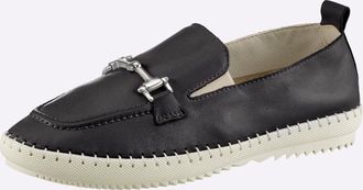 Heine Slipper HEINE, Damen, Gr. 35, schwarz, Leder, Schuhe Slipper