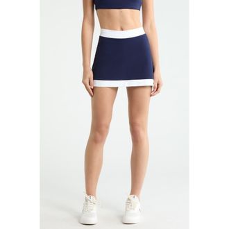 YEAR OF OURS Sport 15-40 Performance Skort in Navy/white at Nordstrom, Size X-Large